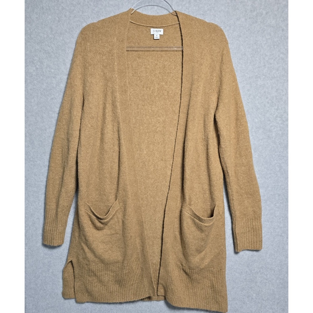 J Crew Women Size S Open Front Soft Cozy Cardigan Sweater Pockets Minimalist